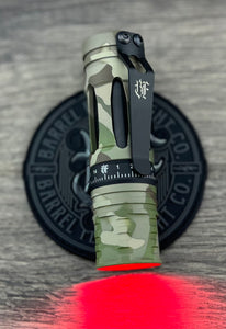 CYBER MONDAY! Barrel Aluminum Multicam Birdcage with 3 picatinny head with Dragon Driver with Red Secondaries